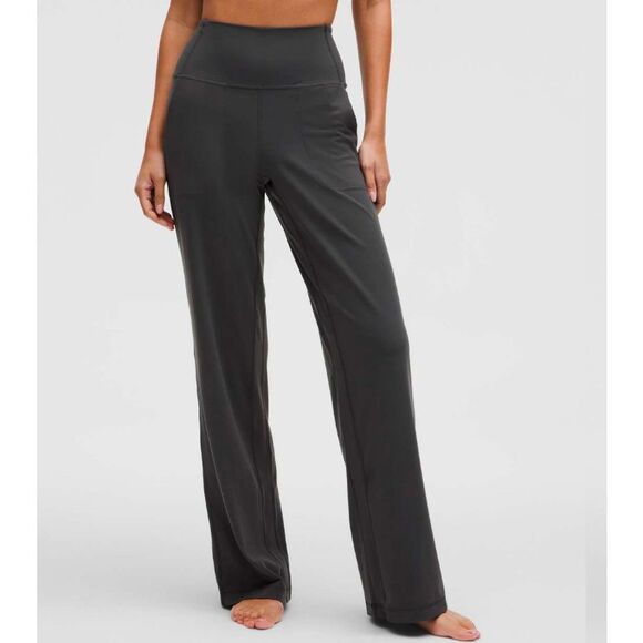 lululemon athletica Pants - Lululemon Align High-Rise Wide-Leg Pant *Regular 31”Graphite Grey, Sz 6, EUC, Ma